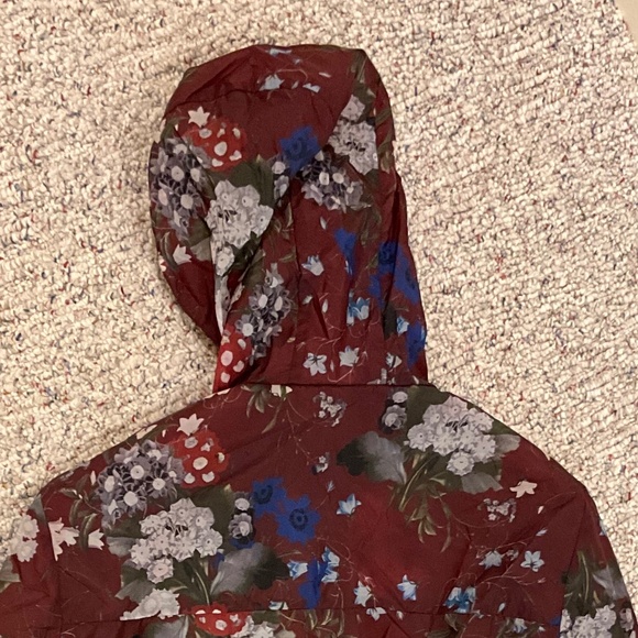 Erdem x H&M Maroon Floral Jacket - Picture 10 of 11